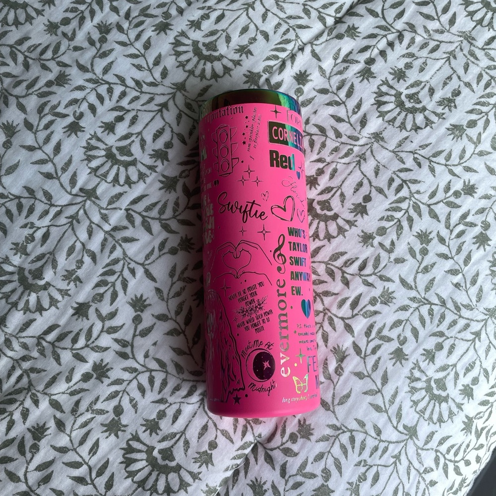 Taylor Swift Pink Travel Mug